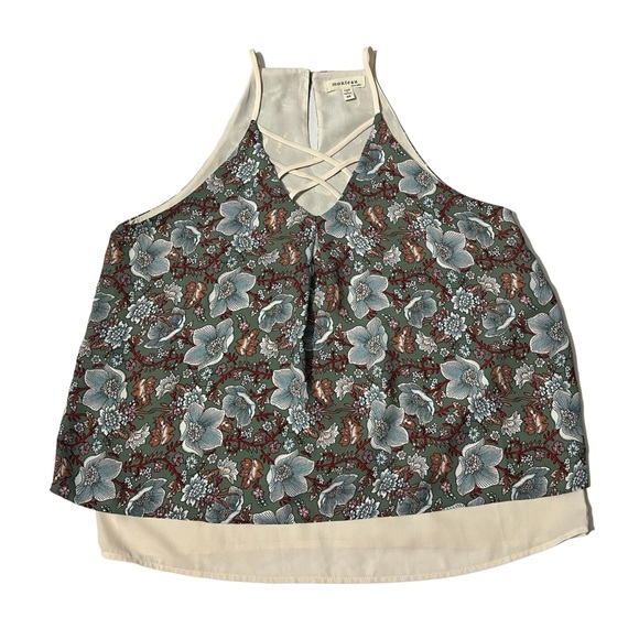 Monteau - Womens Floral Tank Top Sz. MD - Picture 2 of 11